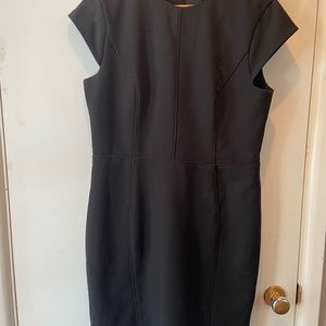 H&M black knee length dress